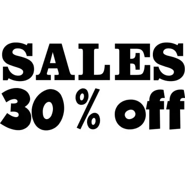 Gepersonaliseerde sales off sticker  - TenStickers
