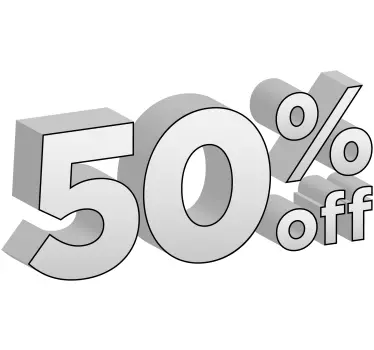 Korting sticker promotie etalage - TenStickers