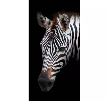 Zebragezichtskunst huawei sticker - TenStickers