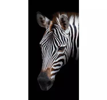 Zebrakop dicht bij elkaar iPhone sticker - TenStickers
