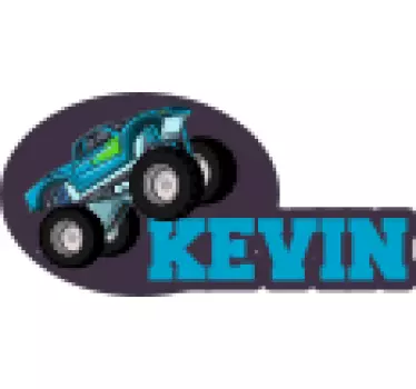 Stickers speelgoed Gepersonaliseerde monstertruck - TenStickers