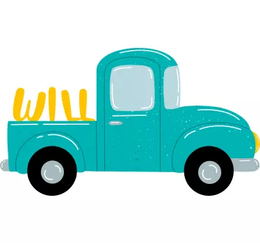 Auto sticker vintage pickup truck - TenStickers