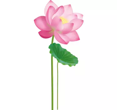 Bloemen muursticker lotus bloem - TenStickers