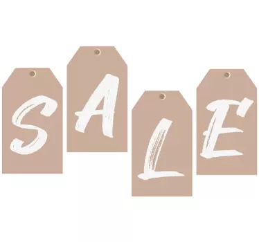 Verkoop hangende labels korting sticker - TenStickers