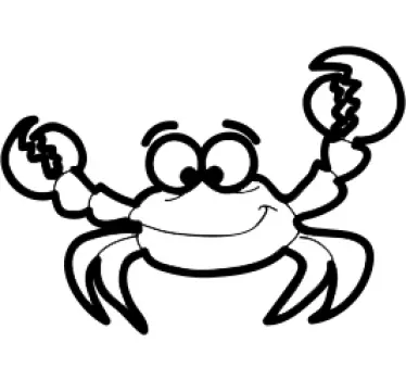 Sticker kinderkamer krab - TenStickers
