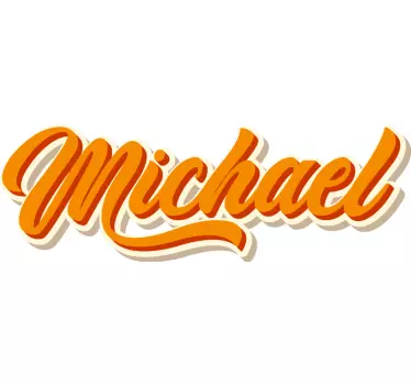 Gepersonaliseerde sticker met naamlettering - TenStickers