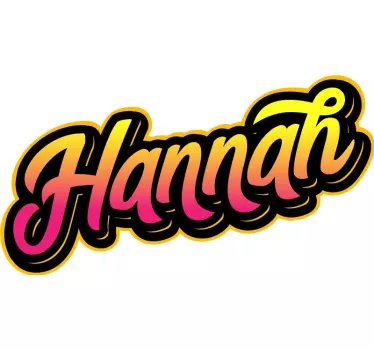 Urban muurstickers Naam in graffiti-stijl gepersonaliseerd - TenStickers