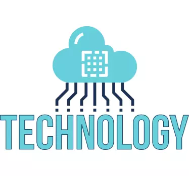 Sticker cloud gegevensverbinding - TenStickers
