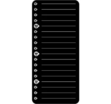 Krijtbord sticker kinderkamer groeimeter - TenStickers