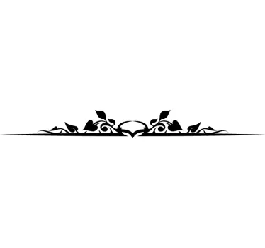 Muurstickers planten Hulstblad hoofdeinde - TenStickers