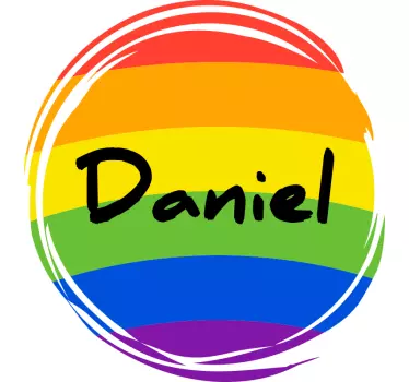 Cirkel stickers Regenboog cirkel - TenStickers
