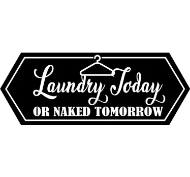 Etalage sticker wasbord humor - TenStickers