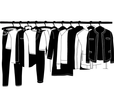 Etalage sticker modehangers display - TenStickers