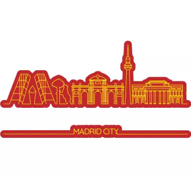 Sticker landen en steden madrid stadsgezicht - TenStickers