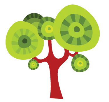 Sticker kind boom rond - TenStickers