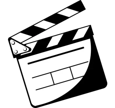 Sticker Filmklapper Regiseur - TenStickers