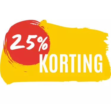 Muurstickers aanbiedingen Geschilderd 25% korting - TenStickers