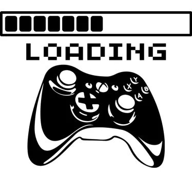 Muurstickers games Xbox-controller wordt geladen - TenStickers