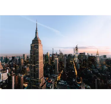 Sticker landen en steden empire state uitzicht - TenStickers