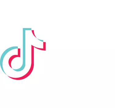 Etalage sticker met Tiktok gepersonaliseerd - TenStickers