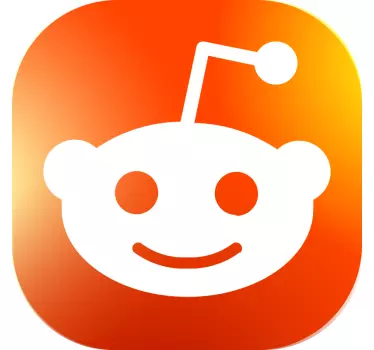 Etalage sticker glimlachend icoon - TenStickers