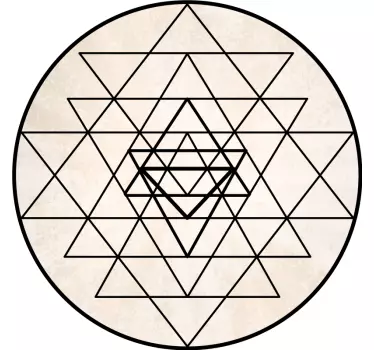 Sticker geometrische vormen intricate driehoek patroon - TenStickers