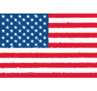 Sticker oude vlag Amerika - TenStickers