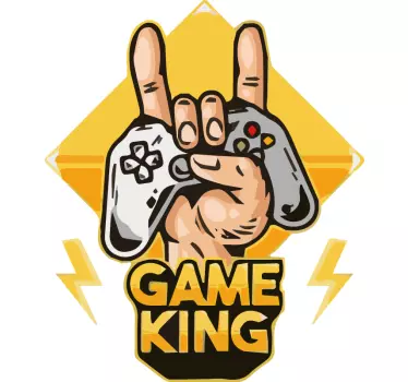 PS sticker game koning - TenStickers