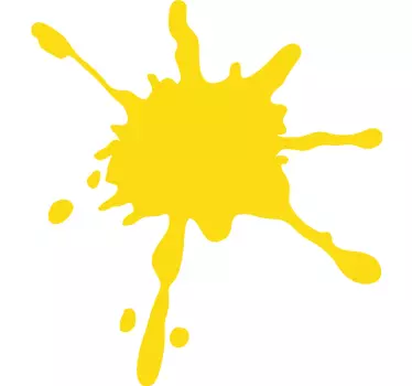 Sticker geometrische vormen gele spetterexplosie - TenStickers