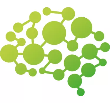 Sticker geometrische vormen moleculair netwerk patroon - TenStickers