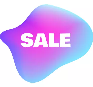 Korting sticker promotionele raamadvertentie - TenStickers