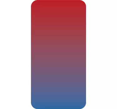iPhone mobiel stickers Blauwe en rode verloopkleuren - TenStickers