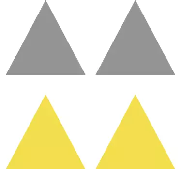 Sticker geometrische vormen vrolijke driehoek motieven - TenStickers