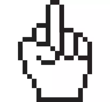 Sticker middelvinger cursor fuck you - TenStickers