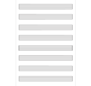 Sticker whiteboard muziekstuk - TenStickers