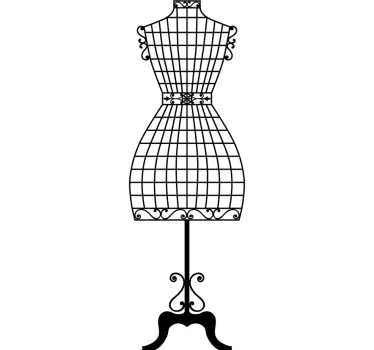 Sticker klassieke mannequin paspop - TenStickers