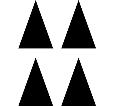 Sticker geometrische vormen driehoek patroon ontwerp - TenStickers