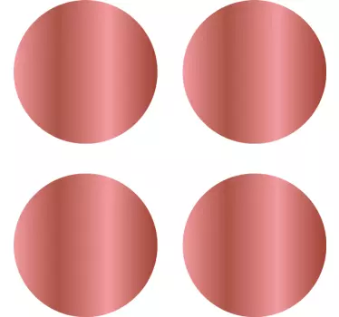 Wanddecoratie stickers Rose gouden polka dot - TenStickers