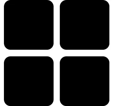 Sticker geometrische vormen vierkante accentpanelen - TenStickers