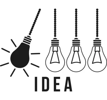 Motivatie muurstickers Idee met mooi ontwerp - TenStickers