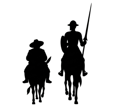 Autosticker Don Quixote en Sancho - TenStickers