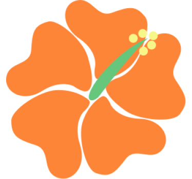 Autosticker Hibiscus bloem - TenStickers