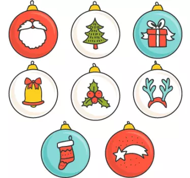 Fijne kerstdagen sticker - TenStickers