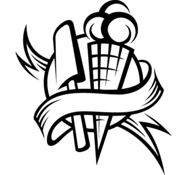 Sticker symbool ijsjes - TenStickers