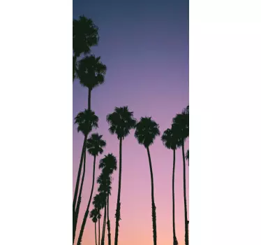 Huawei sticker palm silhouet - TenStickers