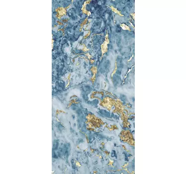 Huawei mobiel stickers Blauw en gouden effect - TenStickers