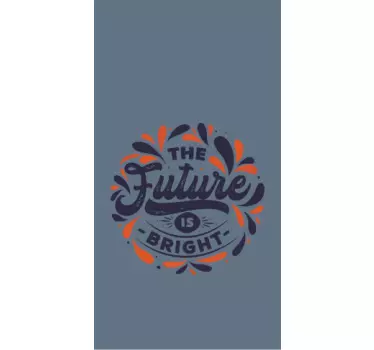 Iphone sticker heldere toekomst quote - TenStickers