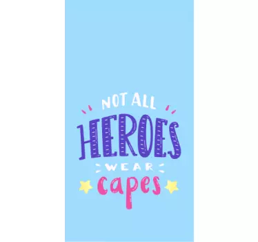Iphone sticker heroïsche boodschap - TenStickers