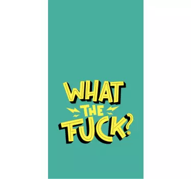 Iphone sticker met een opvallende boodschap - TenStickers