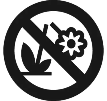 Verboden Bloemen te Plukken Muursticker - TenStickers